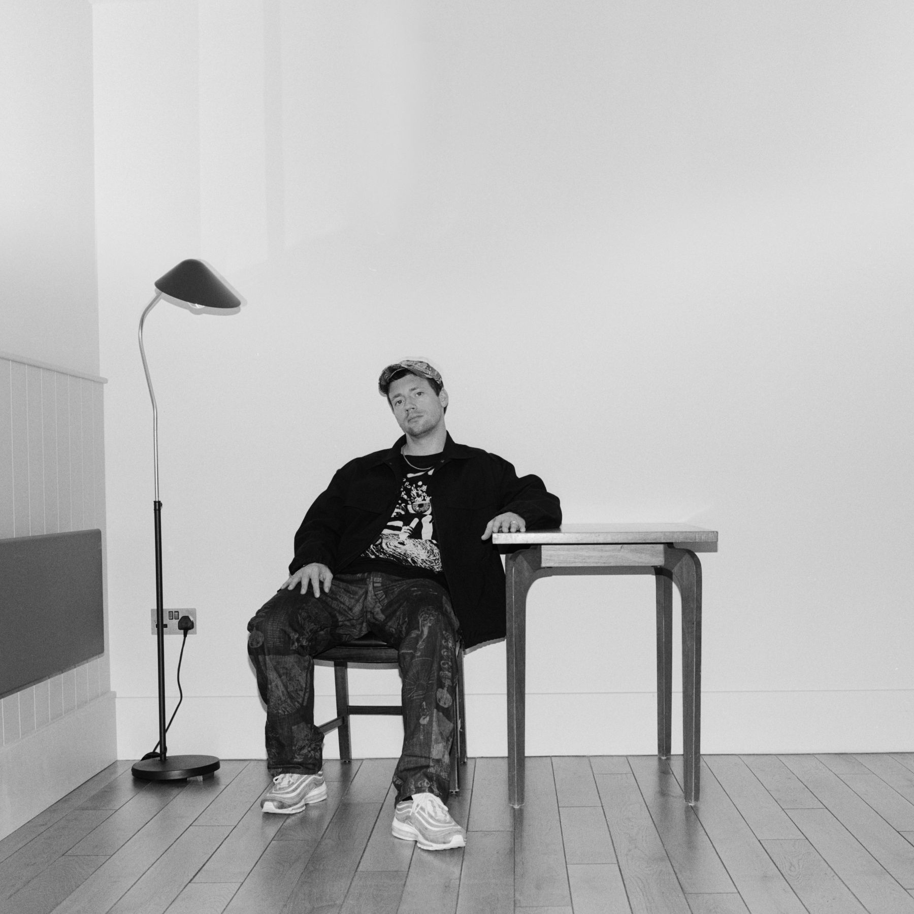 Man sitting at a desk