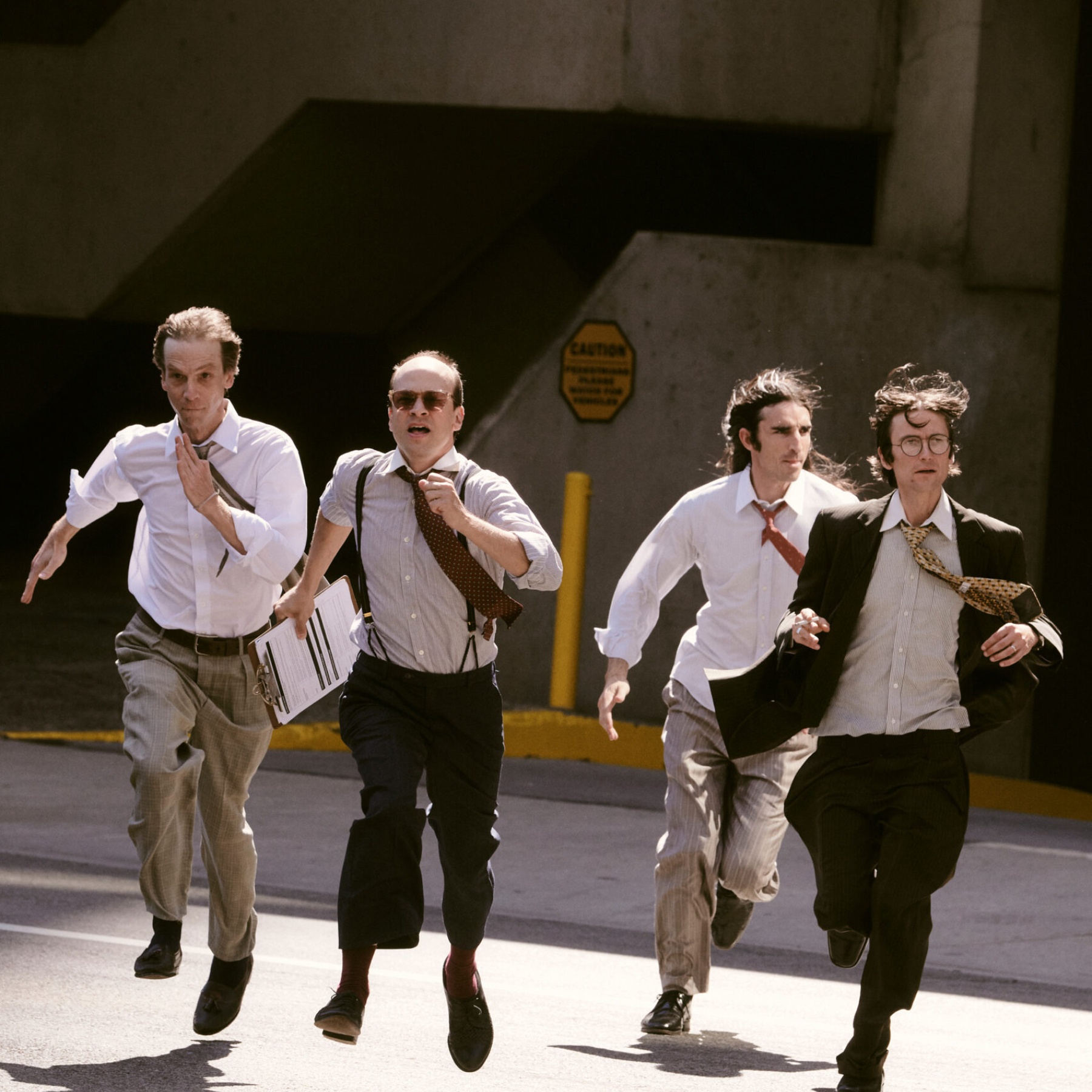 Men running on the street