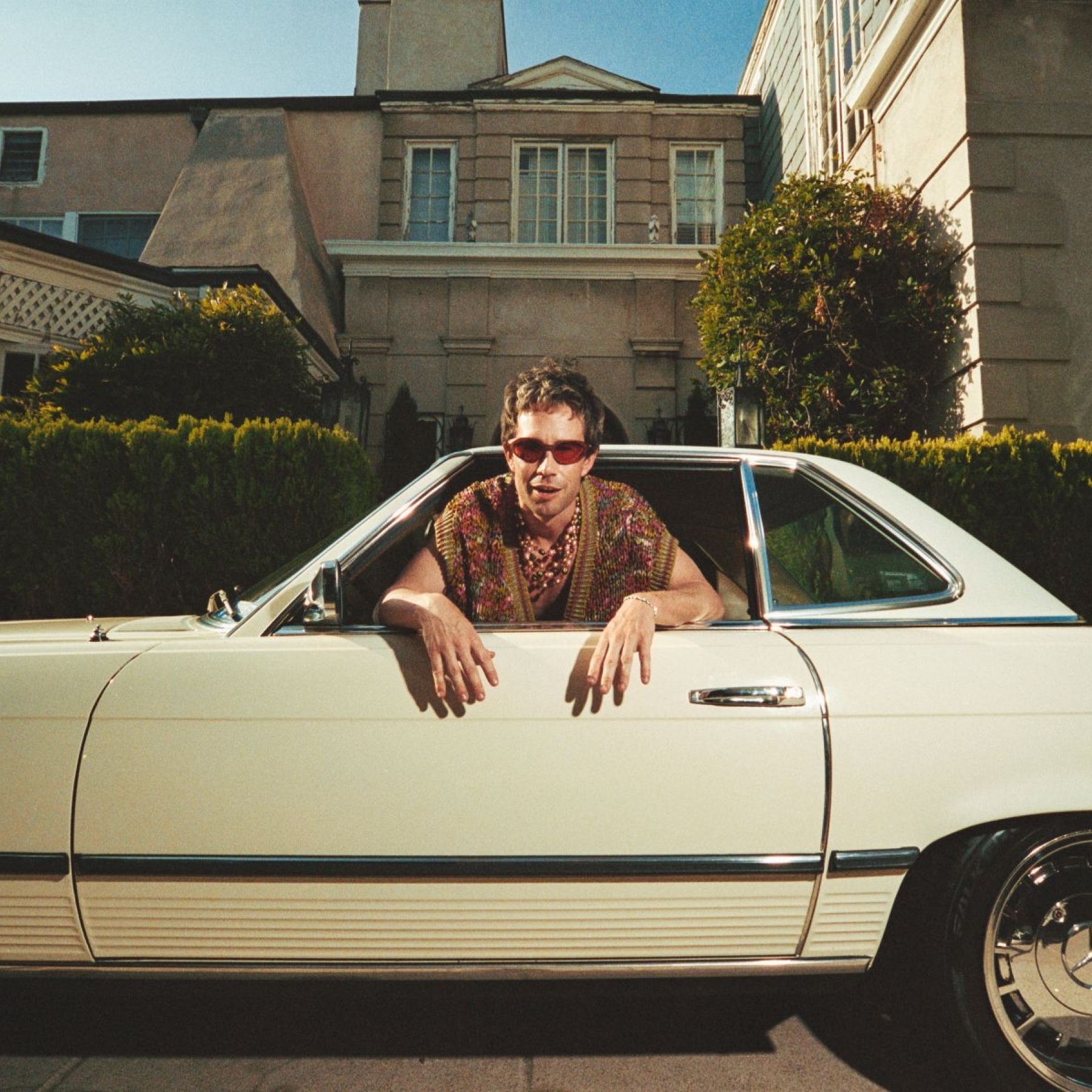 Man in a car