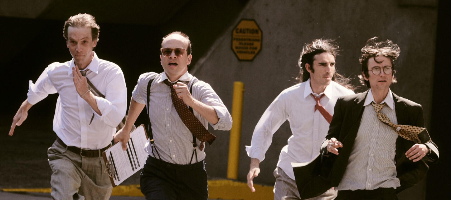 Men running on the street