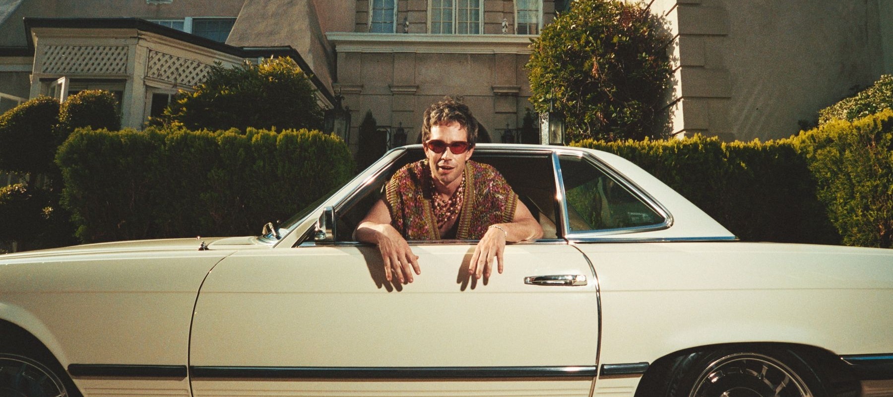 Man in a car