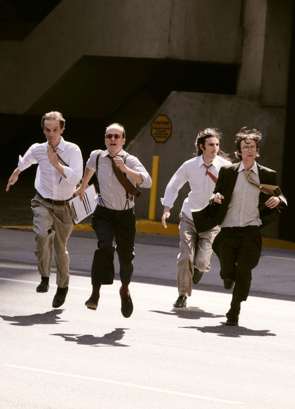 Men running on the street