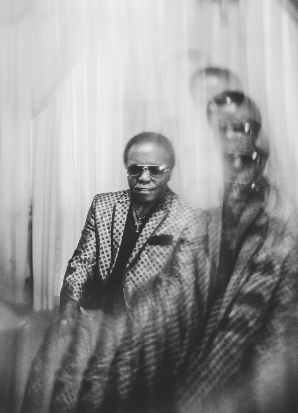 Man with blurry reflections